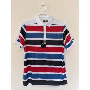 NWT Callaway Golf Sport‎ Polo Short Sleeve Shirt Opti-Dry Men's M Multicolor